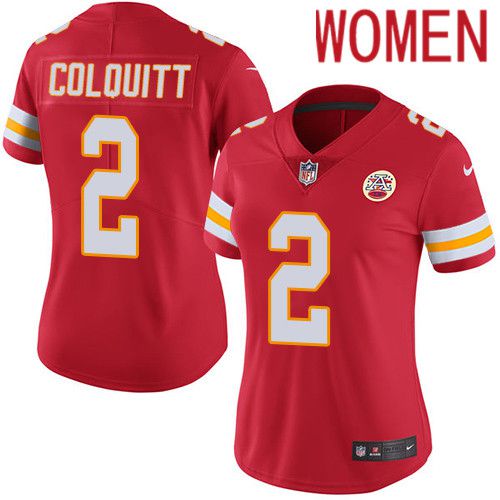 Women Kansas City Chiefs #2 Dicaprio Bootle Nike Red Vapor Limited NFL Jersey